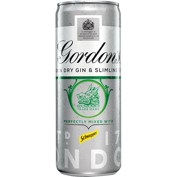 GORDONS & SLIM TONIC 5% 250x12
